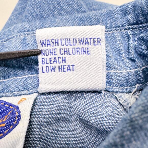 Blue Diamond Dress Womens Large Blue Denim Button Front Belted Pockets Maxi - Picture 11 of 13